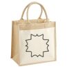 Cotton Pocket Jute Midi Tote Thumbnail