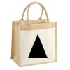 Cotton Pocket Jute Midi Tote Thumbnail