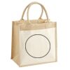 Cotton Pocket Jute Midi Tote Thumbnail