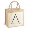 Cotton Pocket Jute Midi Tote Thumbnail