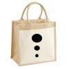Cotton Pocket Jute Midi Tote Thumbnail