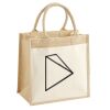 Cotton Pocket Jute Midi Tote Thumbnail
