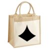 Cotton Pocket Jute Midi Tote Thumbnail