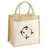 Cotton Pocket Jute Midi Tote Thumbnail