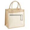Cotton Pocket Jute Midi Tote Thumbnail