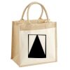 Cotton Pocket Jute Midi Tote Thumbnail