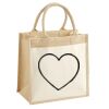 Cotton Pocket Jute Midi Tote Thumbnail