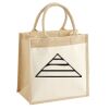 Cotton Pocket Jute Midi Tote Thumbnail