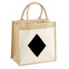 Cotton Pocket Jute Midi Tote Thumbnail