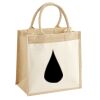 Cotton Pocket Jute Midi Tote Thumbnail