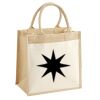 Cotton Pocket Jute Midi Tote Thumbnail