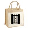 Cotton Pocket Jute Midi Tote Thumbnail