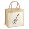 Cotton Pocket Jute Midi Tote Thumbnail