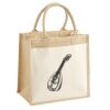 Cotton Pocket Jute Midi Tote Thumbnail