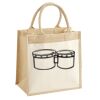 Cotton Pocket Jute Midi Tote Thumbnail