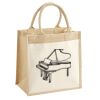 Cotton Pocket Jute Midi Tote Thumbnail
