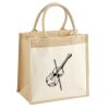 Cotton Pocket Jute Midi Tote Thumbnail