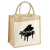 Cotton Pocket Jute Midi Tote Thumbnail