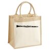 Cotton Pocket Jute Midi Tote Thumbnail