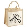 Cotton Pocket Jute Midi Tote Thumbnail