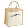 Cotton Pocket Jute Midi Tote Thumbnail