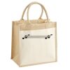 Cotton Pocket Jute Midi Tote Thumbnail