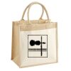 Cotton Pocket Jute Midi Tote Thumbnail