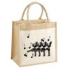 Cotton Pocket Jute Midi Tote Thumbnail