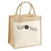 Cotton Pocket Jute Midi Tote Thumbnail