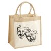 Cotton Pocket Jute Midi Tote Thumbnail