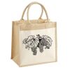 Cotton Pocket Jute Midi Tote Thumbnail