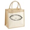 Cotton Pocket Jute Midi Tote Thumbnail