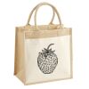 Cotton Pocket Jute Midi Tote Thumbnail