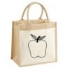 Cotton Pocket Jute Midi Tote Thumbnail