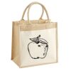 Cotton Pocket Jute Midi Tote Thumbnail