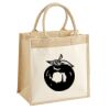Cotton Pocket Jute Midi Tote Thumbnail