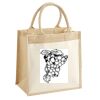Cotton Pocket Jute Midi Tote Thumbnail