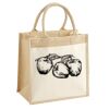 Cotton Pocket Jute Midi Tote Thumbnail