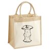 Cotton Pocket Jute Midi Tote Thumbnail