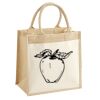 Cotton Pocket Jute Midi Tote Thumbnail