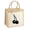 Cotton Pocket Jute Midi Tote Thumbnail