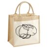 Cotton Pocket Jute Midi Tote Thumbnail