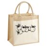 Cotton Pocket Jute Midi Tote Thumbnail