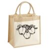 Cotton Pocket Jute Midi Tote Thumbnail