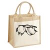 Cotton Pocket Jute Midi Tote Thumbnail