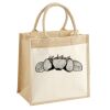 Cotton Pocket Jute Midi Tote Thumbnail