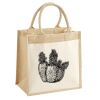 Cotton Pocket Jute Midi Tote Thumbnail