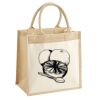 Cotton Pocket Jute Midi Tote Thumbnail