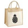 Cotton Pocket Jute Midi Tote Thumbnail