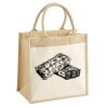 Cotton Pocket Jute Midi Tote Thumbnail